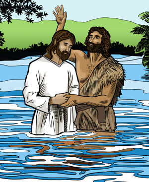Free activity sheet - Jesus baptism