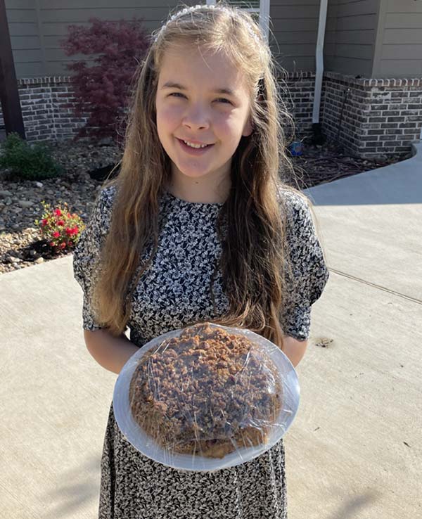 Anna 12 made the Blueberry Muffin Cake image