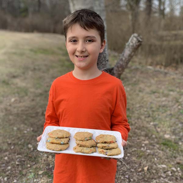 Fineas 8 made the Chewy Chocolate Chip Cookies  image