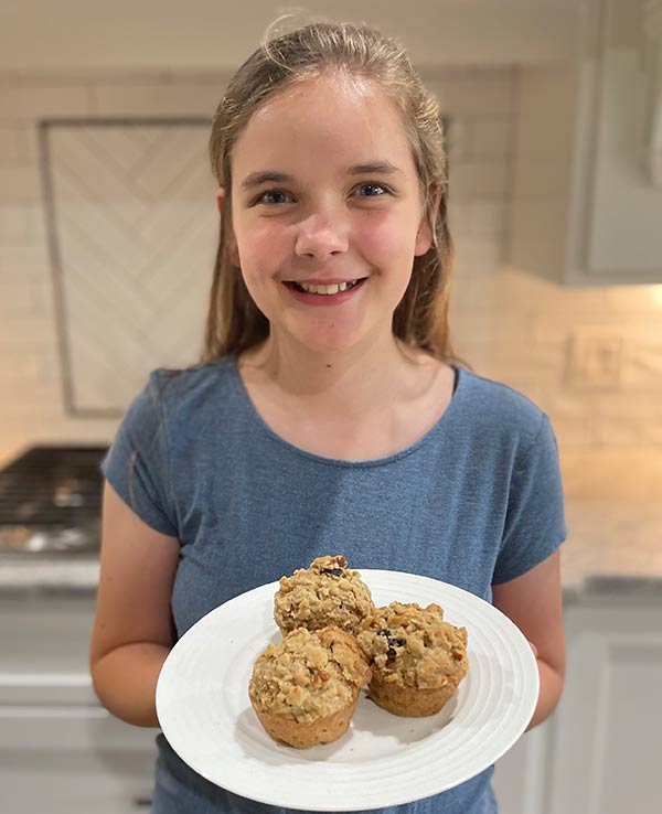 Anna made Struesel Raisin Bran Muffins image