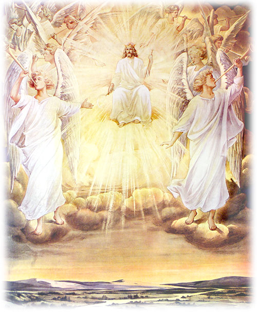 jesus coming in the clouds
