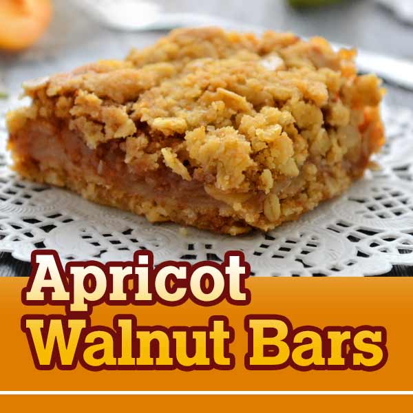 Apricot Walnut Bars image