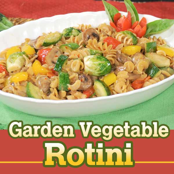 Garden vegetable Rotini recipe image