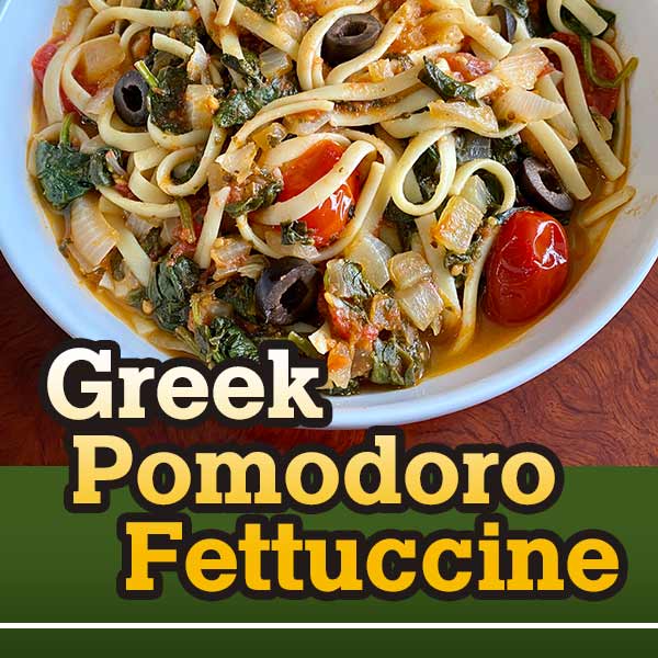 Greek Pomodoro Fettuccine image