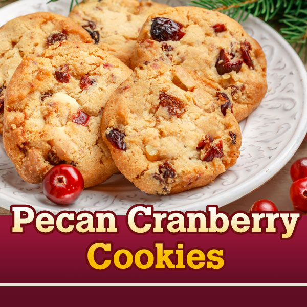 Pecan Cranberry Cookies recipe image