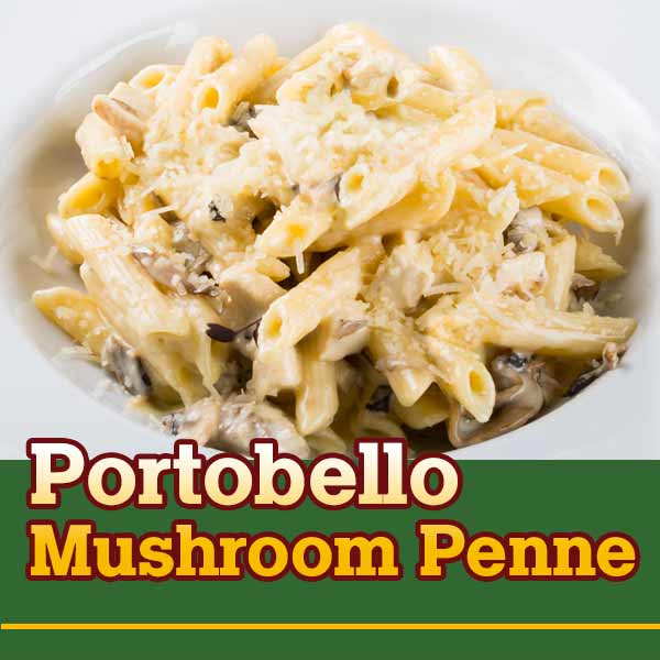 Portobello Mushroom Penne Pasta recipe image