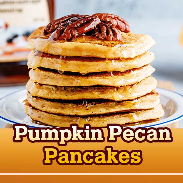 Pumpkin Pecan Pancakes recipe image