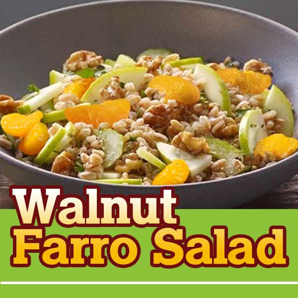 Walnut Farro Salad recipe image